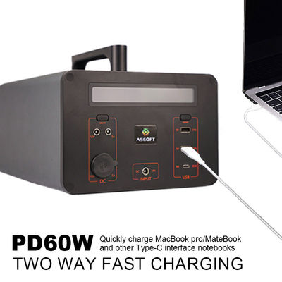 AC DC генератора 500W 288000mAh портативной станции чрезвычайных полномочий солнечный с дисплеем приведенным