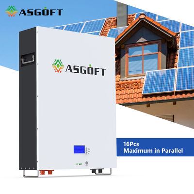Гибридная солнечная батарея 51,2 v Powerwall лития решетки LiFePO4 48 вольт 5KWh
