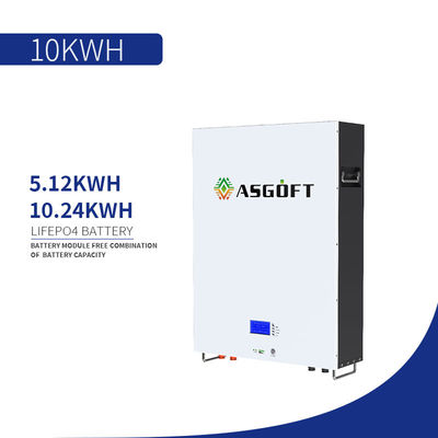 Гибридная солнечная батарея 51,2 v Powerwall лития решетки LiFePO4 48 вольт 5KWh