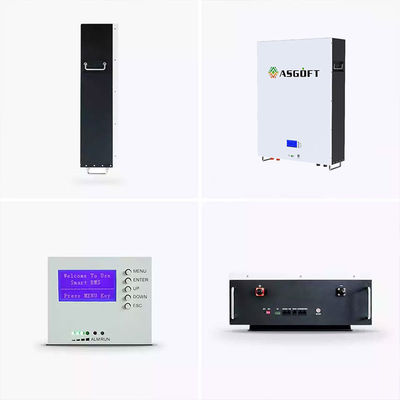 Гибридная солнечная батарея 51,2 v Powerwall лития решетки LiFePO4 48 вольт 5KWh