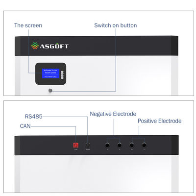 Решения 48V 300ah 400ah 500ah 5kwh солнечной батареи ODM Lifepo4 Powerwall