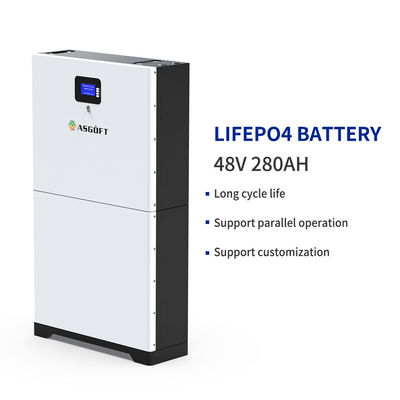 8000 батарея Powerwall накопления энергии цикла 280ah солнечная Stackable 48v Lifepo4 для домочадца