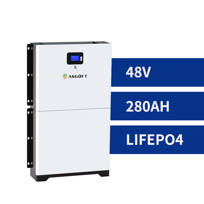8000 батарея Powerwall накопления энергии цикла 280ah солнечная Stackable 48v Lifepo4 для домочадца