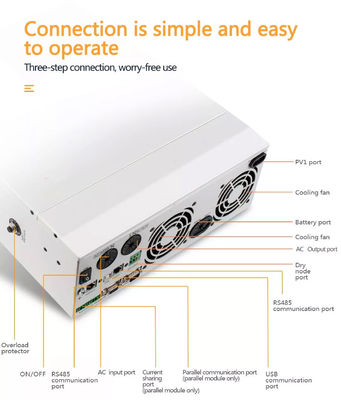 одиночная фаза 3Kw 4Kw 5Kw 6Kw на ODM инвертора 220V решетки MPPT солнечном