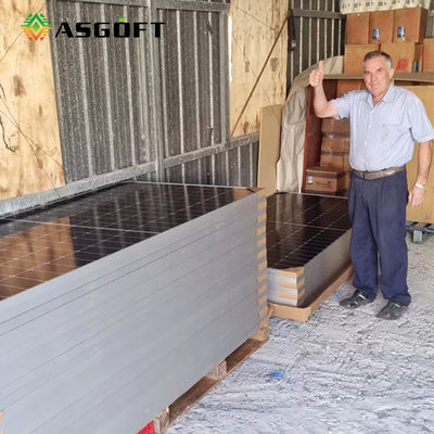 Прозрачная система панели солнечных батарей 450w 500w 540w Mono Bifacial для дома