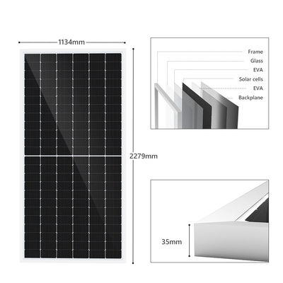 Фотовольтайческие Monocrystalline фотоэлементы способные к возрождению Mono PV обшивают панелями 500watt 460w 540watt