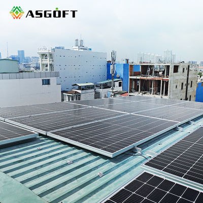 500W 550 600w ватт квартиры Monocrystalline PV тонкого фильма обшивает панелями установку крыши модуля