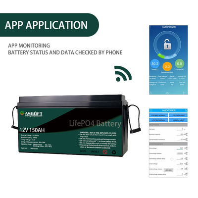 Батарея 100ah 150AH ASGOFT Lipo4 Lifepo4 блок батарей иона Li 12 вольт