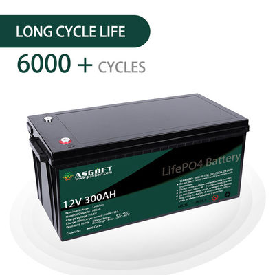 Ион лития вольта Lifepo4 блока батарей 300ah 12 лития ASGOFT 12V
