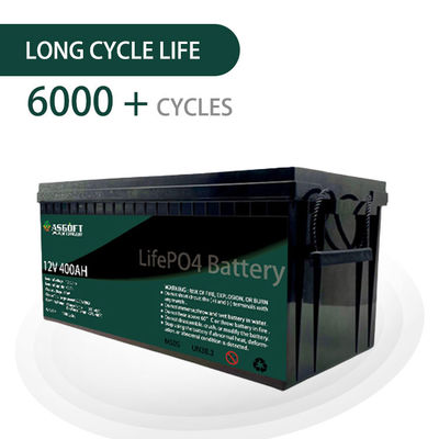 Пакет блока батарей 400ah лития солнечной энергии Lifepo4 12V ASGOFT для тележек гольфа RV