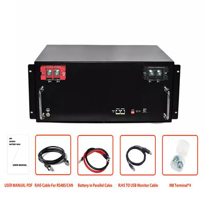 Призменная клетка блока батарей 51.2v 200ah 48v 100ah Lifepo4 для солнечного хранения