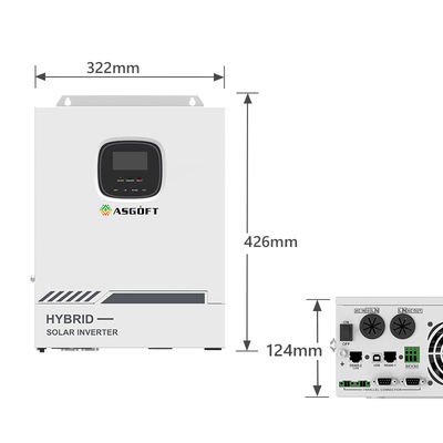 Гибрид MPPT 220VAC 48V небольшой троичный на инверторе 5.5KW 5.5KVA решетки