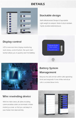 Литий UN38.3 BMS Lifepo4 накопление энергии солнечной батареи Powerwall 3 участков