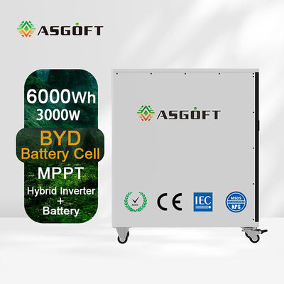 инвертор системы батареи 6KW накопления энергии батареи 6Kwh lifepo4 солнечный поручая