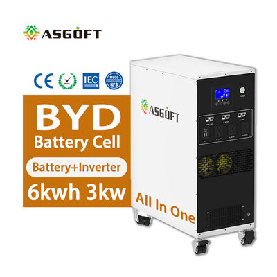 Выхода инвертора блока батарей 3KW BESS поколение портативного 6Kwh lifepo4 мобильное