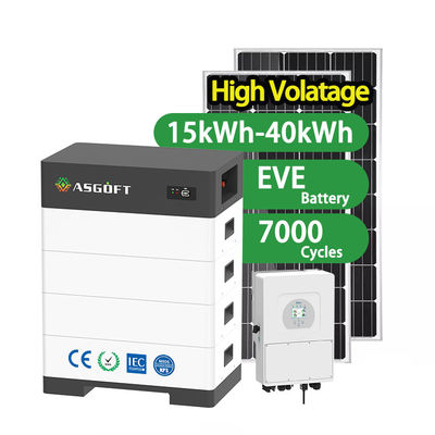 Складируемые домашние системы хранения энергии 100Ah ESS 15kwh-40kwh Высоковольтная гибридная батарея хранения энергии