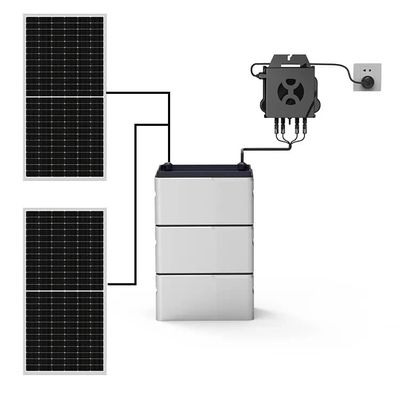 Комплексная солнечная система хранения на балконе с аккумулятором LiFePO4 800w с микроинвертором