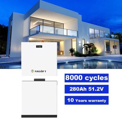 51.2V 280Ah 15kWh LiFePO4 Литийная батарея Складируемые Bms 10kWh 20kWh ПВ-хранилище