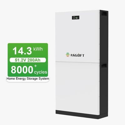 Легко смонтируемый пакет солнечной энергии DIY BMS 51.2V 280Ah 15Kwh Складируемая батарея